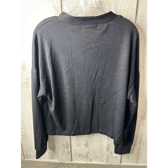 Social Standard By Sanctuary Womens Black Cardigan Sweater Large Button Up - Picture 2 of 7